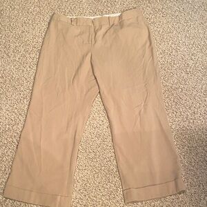 Lane Bryant Beige Cropped Pants